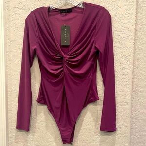 🌷NWT Saints21 Plum Purple Woman’s Bodysuit Size: Large